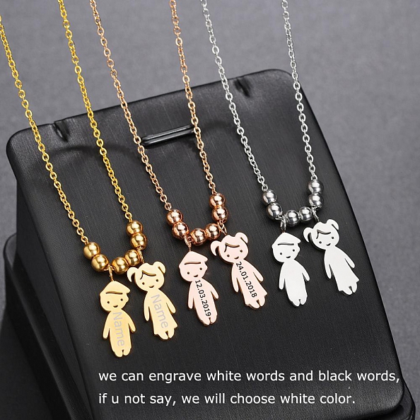 Personalized Kids Pendant Necklace PW862