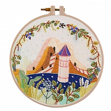 Cartoon House-Embroidery Kit(30x30cm) PW679