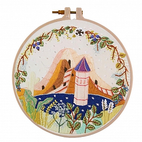 Cartoon House-Embroidery Kit(30x30cm) PW679