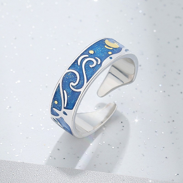 Van Gogh's Stars Couple Ring PWB476
