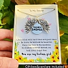 Sunflower Necklace for Daughter-You are A Badass PWB143