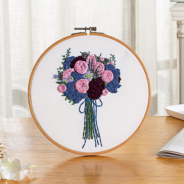 Bouquet -Embroidery Kit(30x30cm) PW663