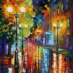 Landscape Street Paint By Numbers Kits  PW178