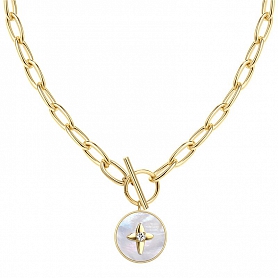 Natural White fritillary necklace PWB073