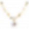 Natural White fritillary necklace PWB073