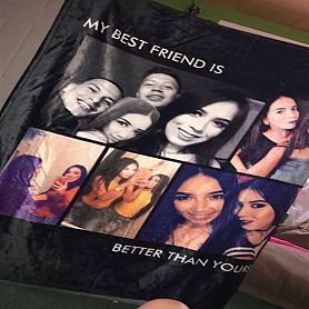 Custom Blankets Personalized Photo Blankets Custom Collage Blankets with 5 Photos PW292