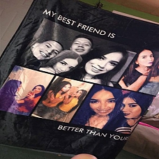 Custom Blankets Personalized Photo Blankets Custom Collage Blankets with 5 Photos PW292