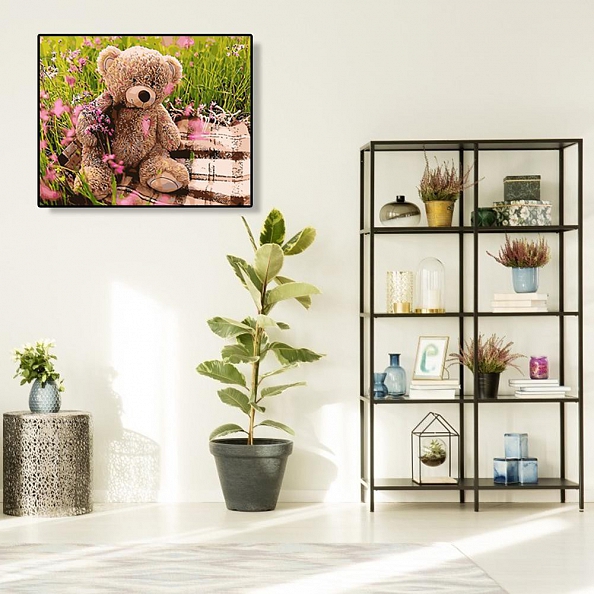 Diy Paint by Number Kits-Cute Bear PW651