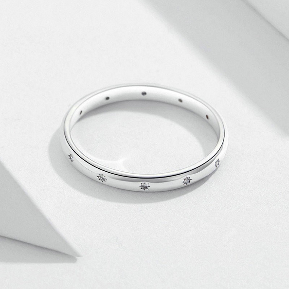 Minimalist Star Engraved Ring PWB448