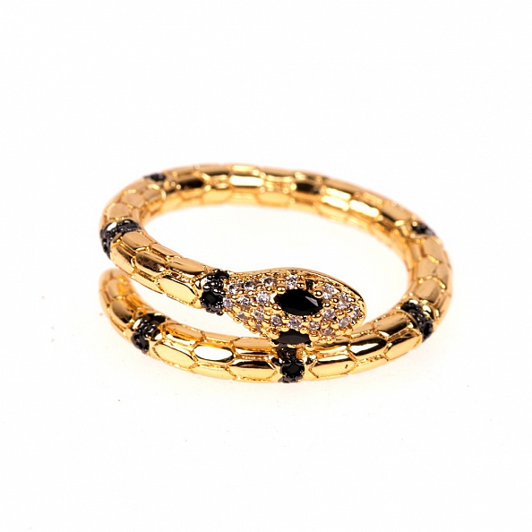 Gold Plating Snake Ring PWB493