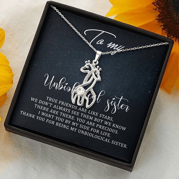 Unbiological Sister Necklace PWB042