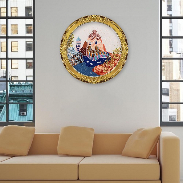 Mountain -Embroidery Kit(30x30cm) PW667