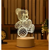 Customized 3D Cute Bear Illusion Lamp Gift PW551