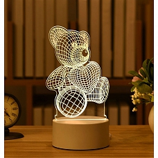 Customized 3D Cute Bear Illusion Lamp Gift PW551