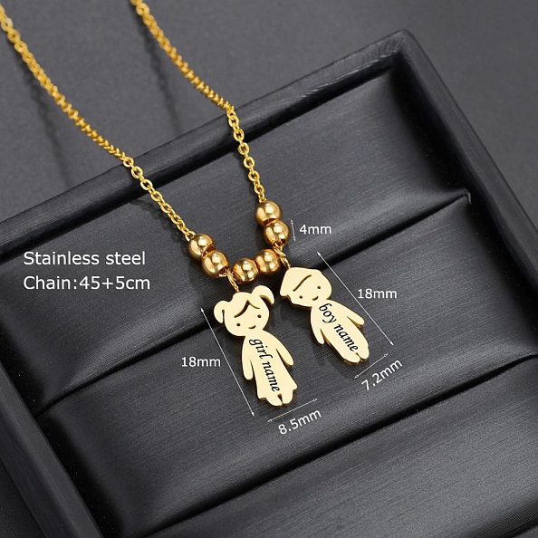 Personalized Kids Pendant Necklace PW862