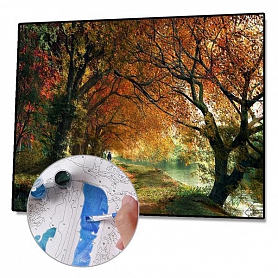 DIY Paint By Numbers Kit(40x50cm) - River Tree PW771