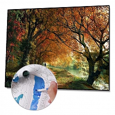 DIY Paint By Numbers Kit(40x50cm) - River Tree PW771