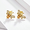 18K Gold Bee Stud Earrings PWB436