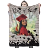 Unique Graduation Custom Photo Blanket Graduation Gift PW207