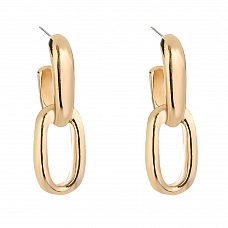 Exaggerated metal chain earrings PWB129
