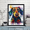 DIY Full Drill Round Beads Diamond Painting - Colorful Dog  PW732