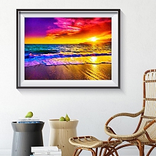 DIY Full Round Diamond Painting sunset clouds PW684