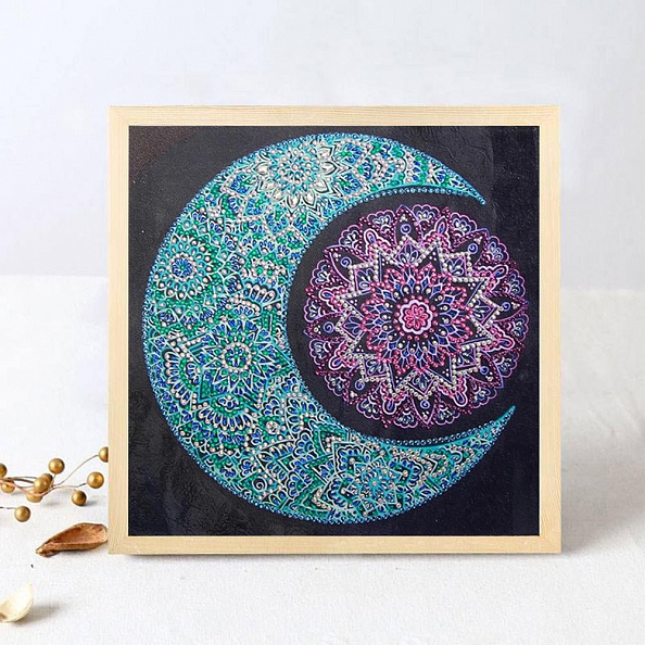 DIY  Crystal Rhinestone Diamond Painting - Moon PW686