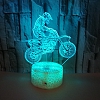 3D Motorcycle Illusion Lamp Gift 7/16 Colors PW554