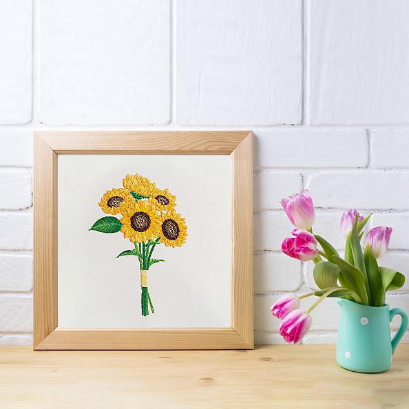 Sunflower -Embroidery Kit(30x30cm) PW662