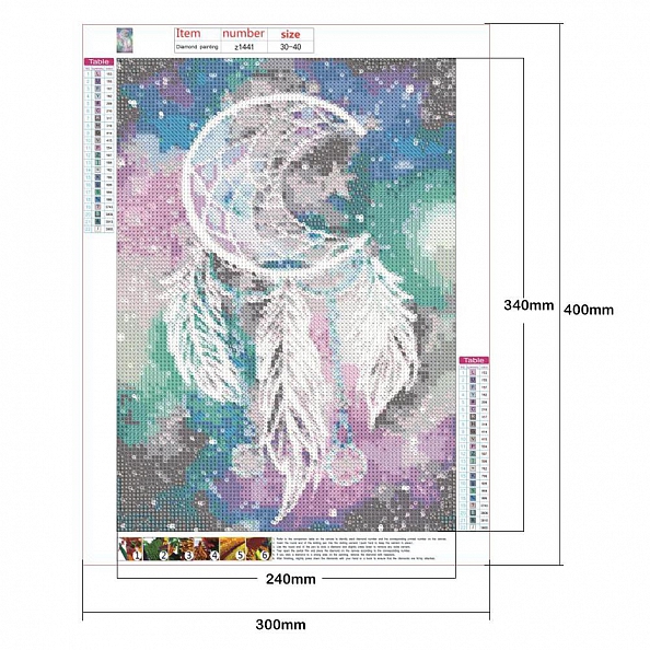  Full Round Diamond Painting -Dreamcatcher PW693