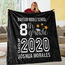 Personalized Graduation Fleece Blanket PW067