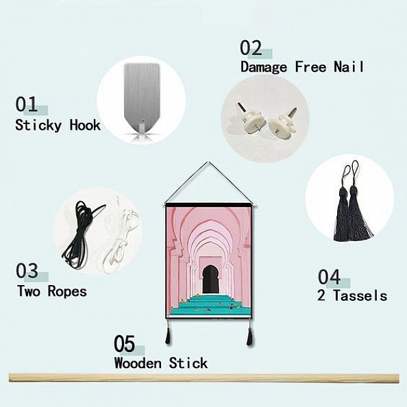 Custom Pet Photo Tapestry - Wall Decor Hanging Fabric Painting Hanger Frame Poster PW266