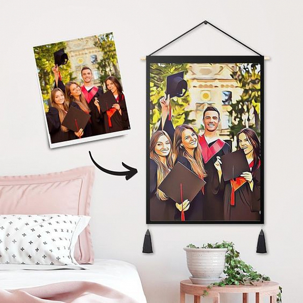 Personalized Custom Photo Tapestry - Graduation 2020 Art Painting Wall Decor PW251