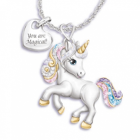 Cute Unicorn Necklace PWB081