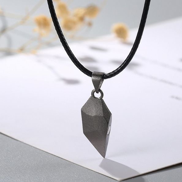 S925 Sterling Silver Couple Magnet Necklace PWB342