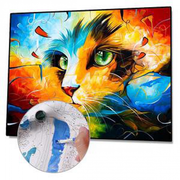 DIY Paint By Numbers-Cat (40*50 CM) PW606