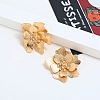 Gold Peony Stud Earrings PWB278