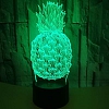 3D Pineapple Illusion Lamp Gift 7/16 Colors PW546