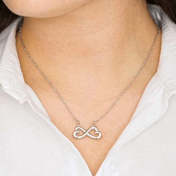 Infinity Heart Necklace- To Granddaughter PWB047