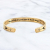 BEAUTIFUL GIRL YOU CAN DO HARD THINGS Cuff Bangle PWB356