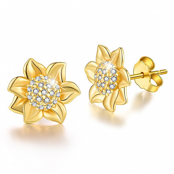 Sunflower Stud Earrings PWB401