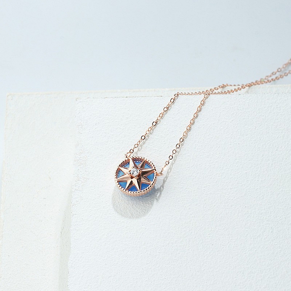 Octopus Compass Necklace PWB469