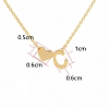 Tiny Initial Heart Necklace PW895