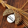 YOU ARE A BADASS SUNFLOWER NECKLACE PWB039