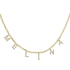 Zircon Sparkly Custom Letter Choker PWB160