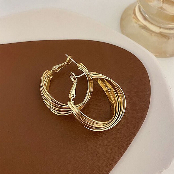 Retro round earrings PWB191