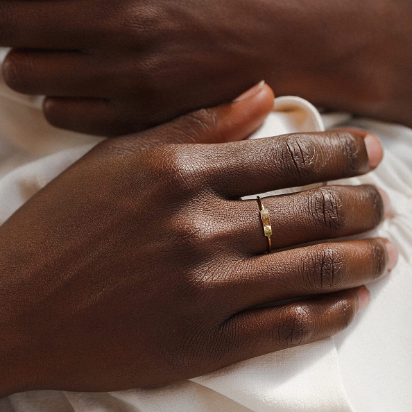 Handmade Bar Name Ring PW848