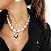 Eleagnt simple pearl necklace PW944