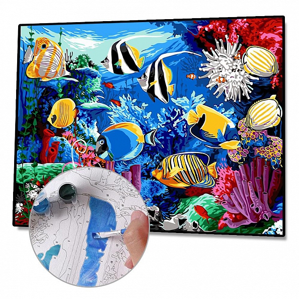 DIY Paint By Numbers Kit(40x50cm) Ocean Fish PW763 Personalized Gift