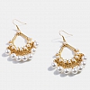 Classic Geometric Pearl Pendant Earrings PWB032